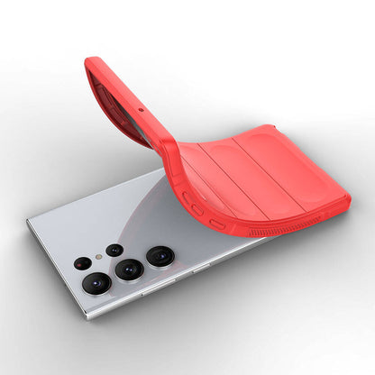 Galaxy S23 Ultra Kılıf Esnek TPU Oyuklu Arka Yüzey Tasarımlı Zore Etnik Silikon Kapak Lacivert