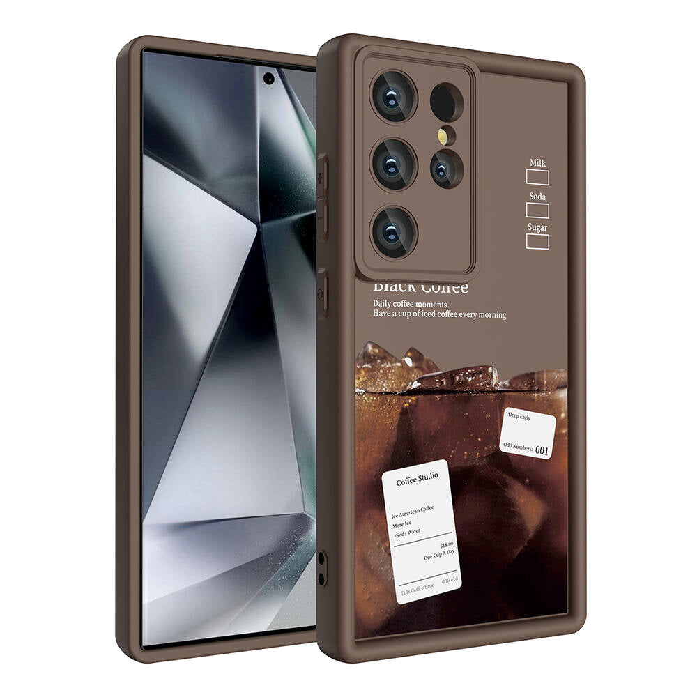 Galaxy S23 Ultra Kılıf Kamera Korumalı Baskılı Arka Yüzey Zore Klas Kapak Beyaz