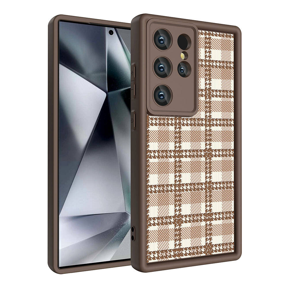 Galaxy S23 Ultra Kılıf Kamera Korumalı Baskılı Arka Yüzey Zore Klas Kapak Siyah