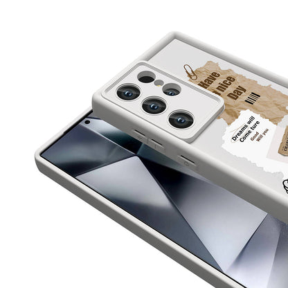 Galaxy S23 Ultra Kılıf Kamera Korumalı Baskılı Arka Yüzey Zore Klas Kapak Siyah