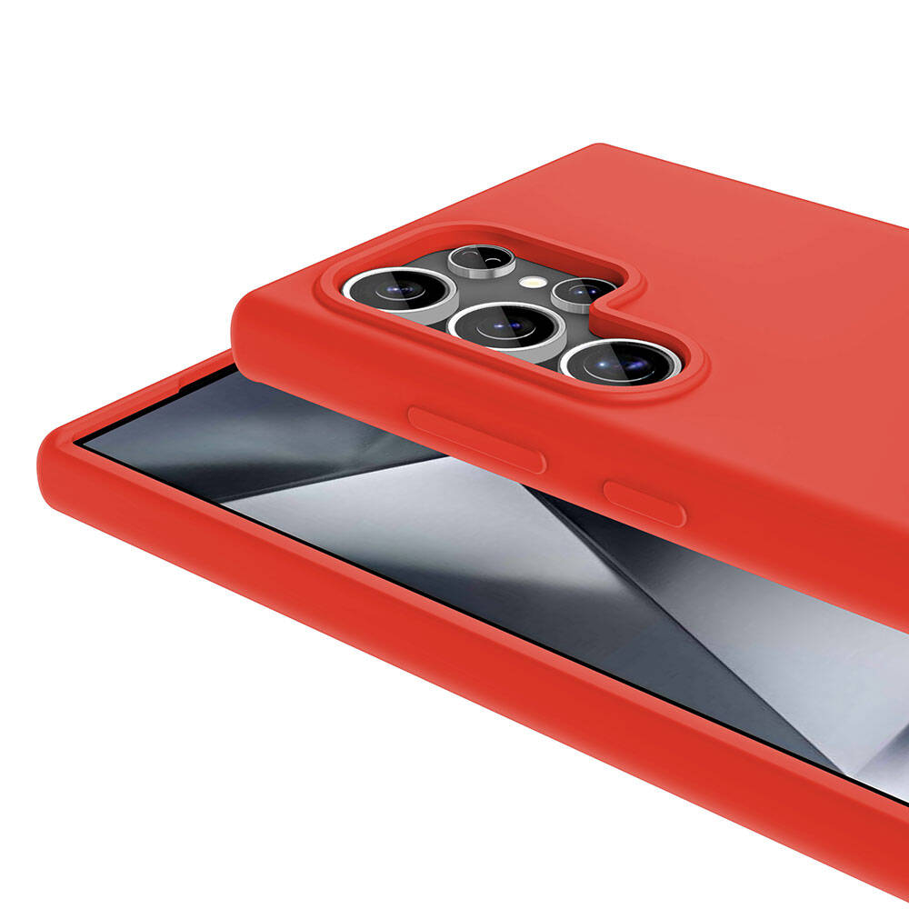 Galaxy S23 Ultra Kılıf M-safe Şarj Özellikli Sıvı Teknolojili Silinebilir Sert Zore Kivi Kapak Lacivert