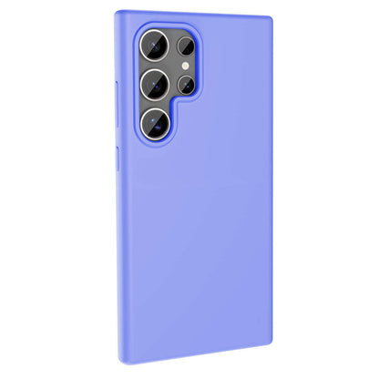 Galaxy S23 Ultra Kılıf M-safe Şarj Özellikli Sıvı Teknolojili Silinebilir Sert Zore Kivi Kapak Pembe