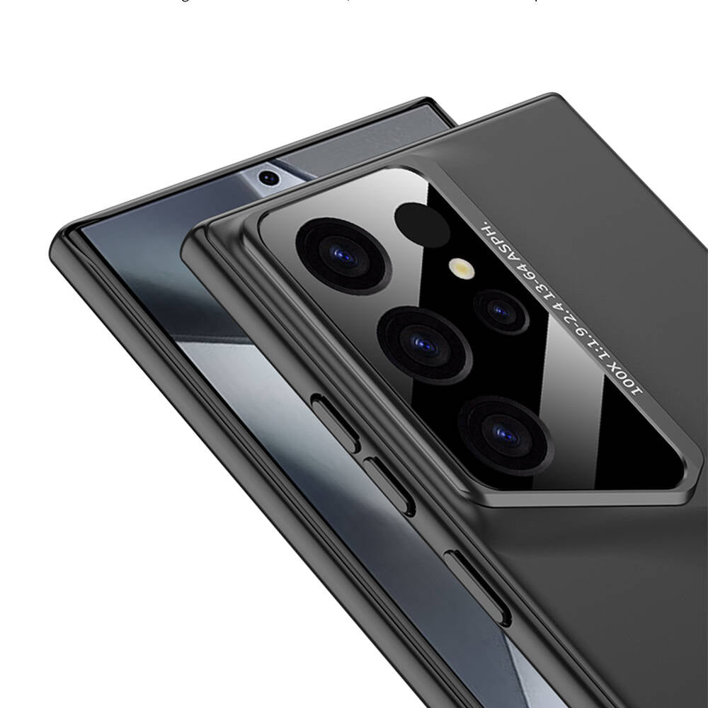 Galaxy S23 Ultra Kılıf Ultra İnce Kamera Korumalı Sert Rubber Zore Procase Kapak Gri