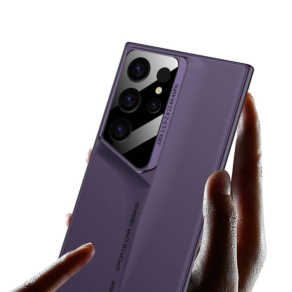 Galaxy S23 Ultra Kılıf Ultra İnce Kamera Korumalı Sert Rubber Zore Procase Kapak Gri