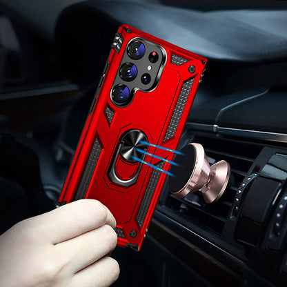 Galaxy S23 Ultra Kılıf Zore Vega Kapak Kırmızı