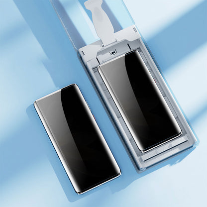 Galaxy S23 Ultra Zore Kolay Uygulama Aparatlı Privacy Easy Body Hayalet Ekran Koruyucu Siyah