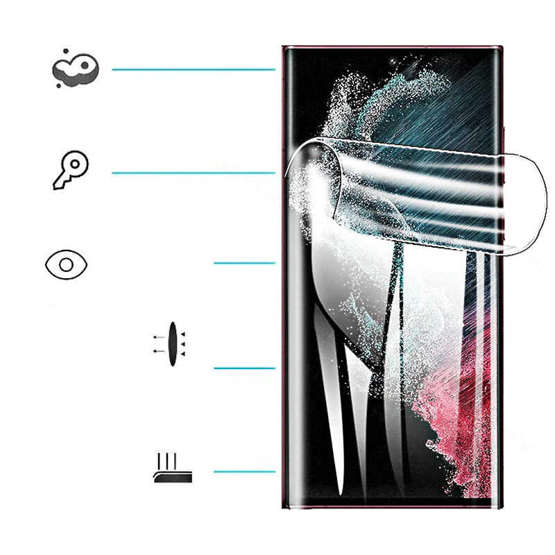 Galaxy S23 Ultra Zore Süper Pet Ekran Koruyucu Jelatin Siyah