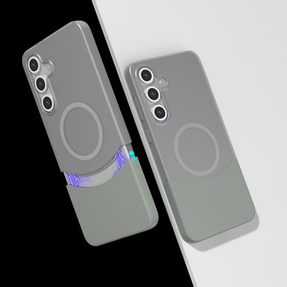 Galaxy S24 FE Kılıf M-Safe Şarj Özellikli Mıknatıslı Zore Duble Kapak