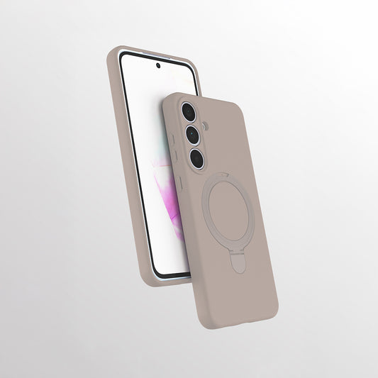 Galaxy S24 FE Kılıf M-safe Şarj Özellikli Standlı Zore Samara Kapak Lacivert