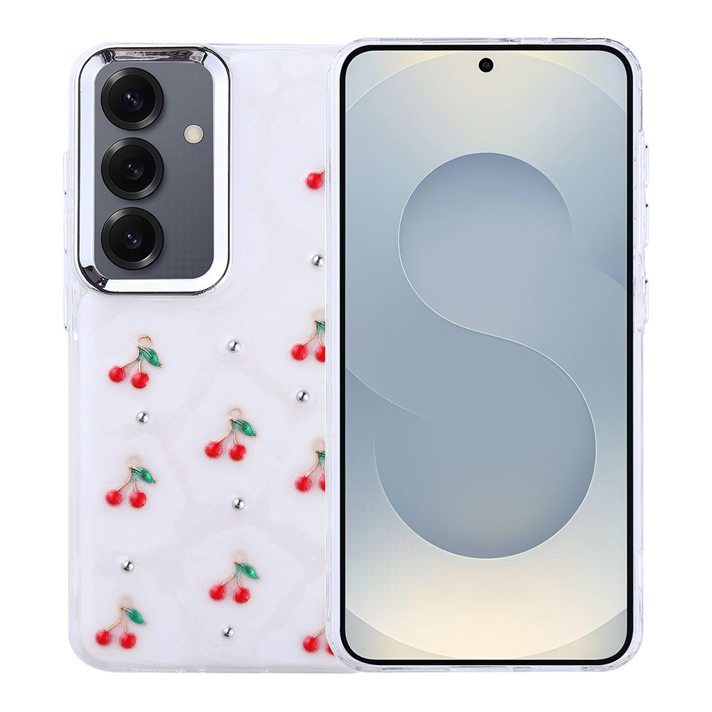 Galaxy S24 Kılıf Airbag Tasarımlı Simli Şeffaf Zore Kutup Kapak