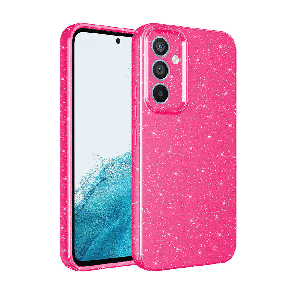 Galaxy S24 Kılıf Kamera Korumalı Simli Lüks Zore Koton Kapak Siyah