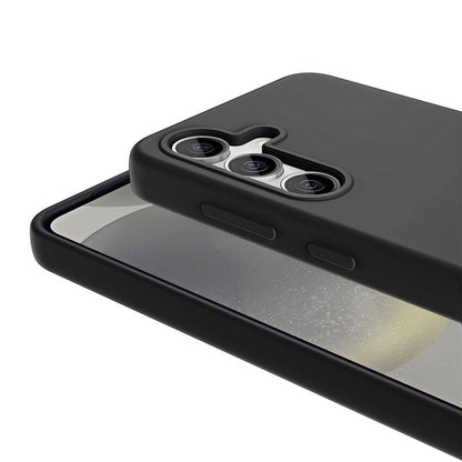 Galaxy S24 Kılıf M-safe Şarj Özellikli Sıvı Teknolojili Silinebilir Sert Zore Kivi Kapak Siyah