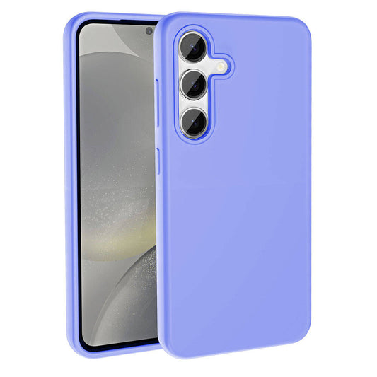 Galaxy S24 Kılıf M-safe Şarj Özellikli Sıvı Teknolojili Silinebilir Sert Zore Kivi Kapak Lila