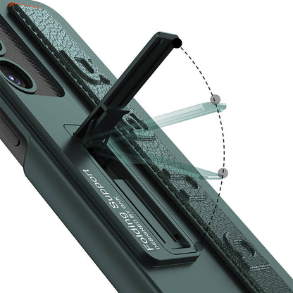 Galaxy S24 Kılıf Standlı El Tutacaklı Zore Band Kapak Gümüş