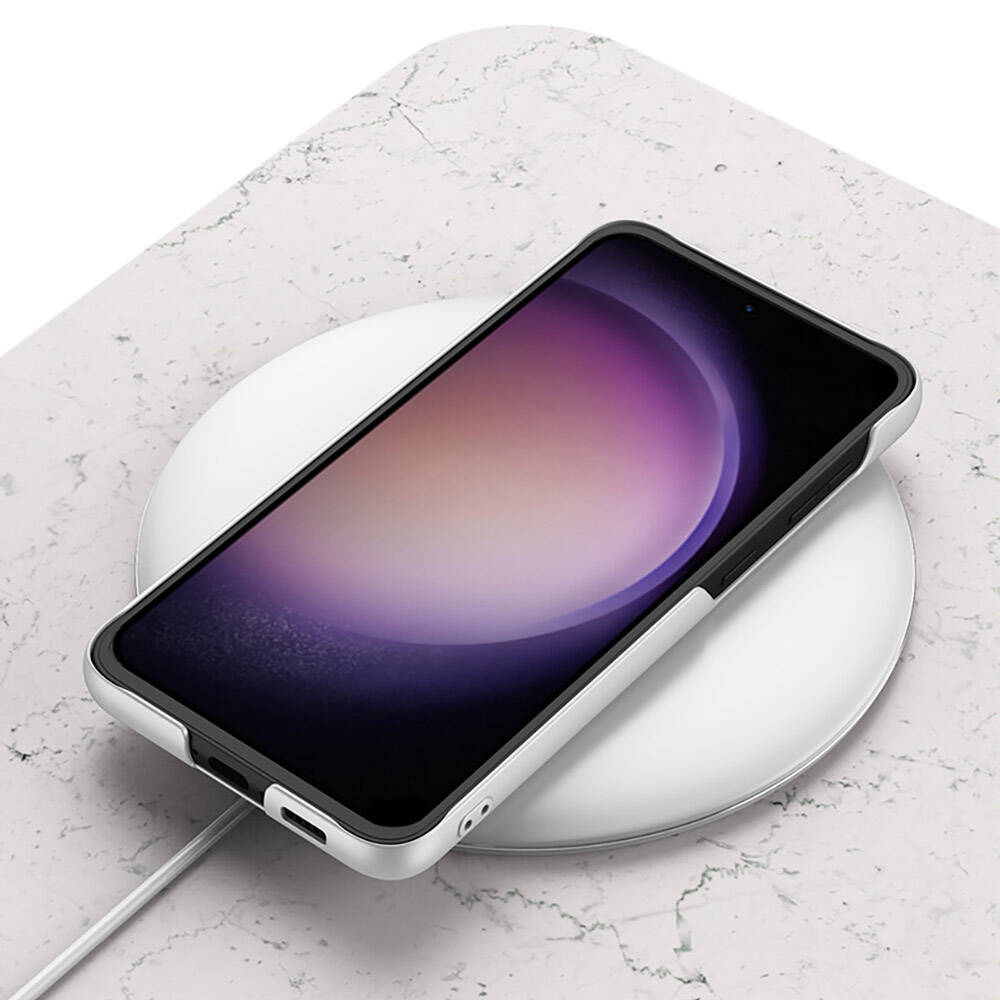 Galaxy S24 Kılıf Standlı El Tutacaklı Zore Band Kapak Siyah Karbon