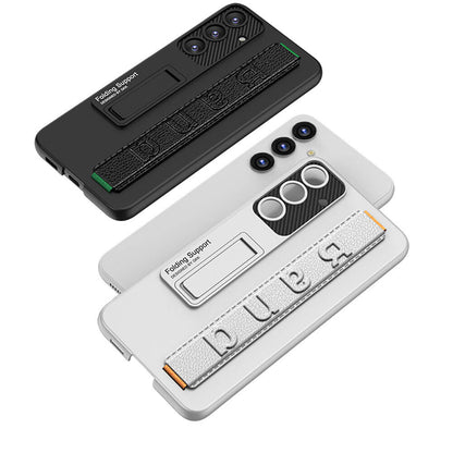 Galaxy S24 Kılıf Standlı El Tutacaklı Zore Band Kapak Koyu Yeşil