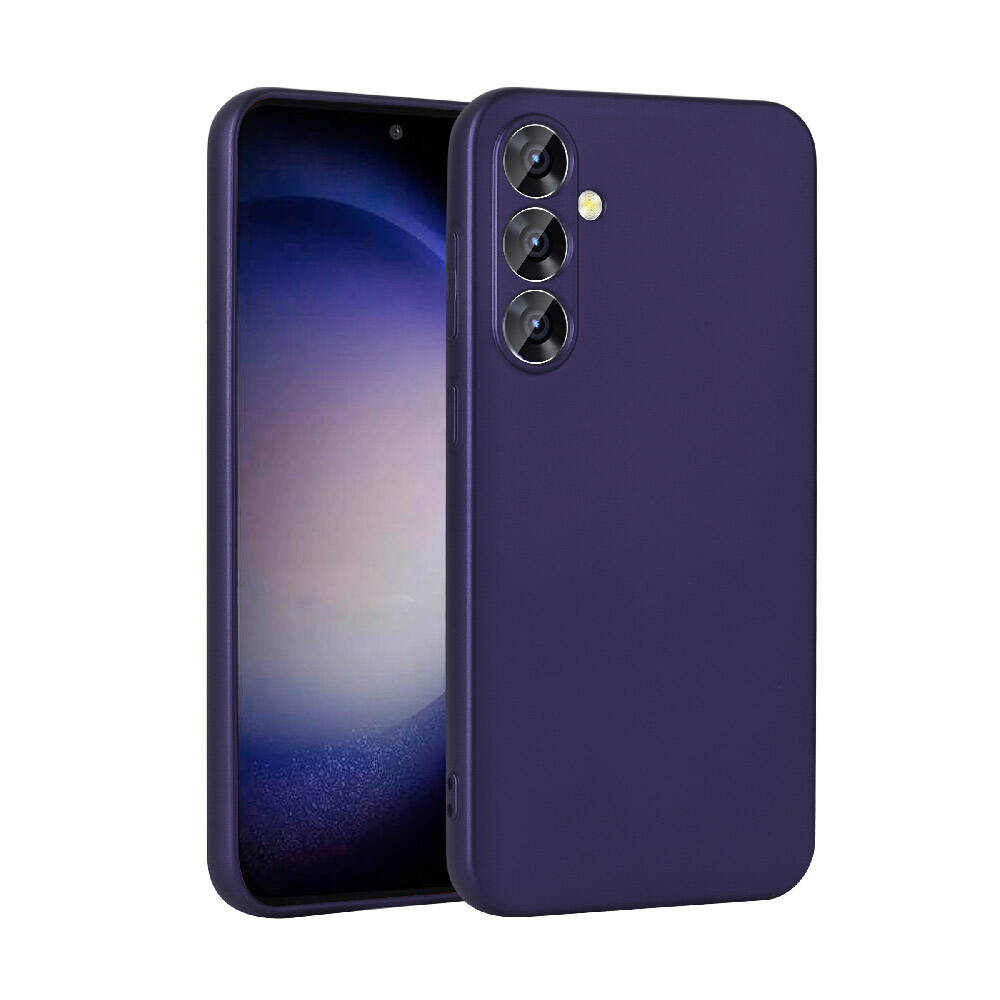 Galaxy S24 Kılıf Zore Premier Silikon Kapak Lacivert