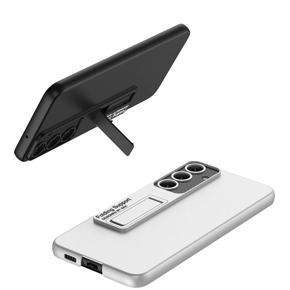 Galaxy S24 Kılıf Zore Standlı Ays Kapak Mürdüm