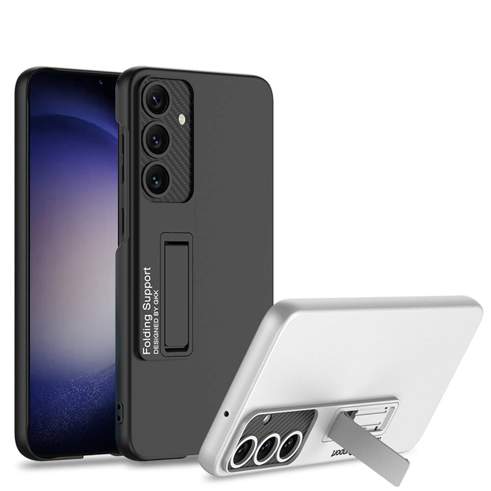 Galaxy S24 Kılıf Zore Standlı Ays Kapak Mürdüm