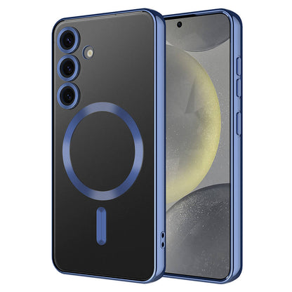 Galaxy S24 Plus Kılıf Kamera Korumalı M-safe Wireless Şarj Özellikli Zore Demre Kapak Derin Mor