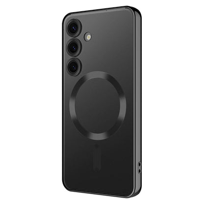 Galaxy S24 Plus Kılıf Kamera Korumalı M-safe Wireless Şarj Özellikli Zore Demre Kapak Siyah