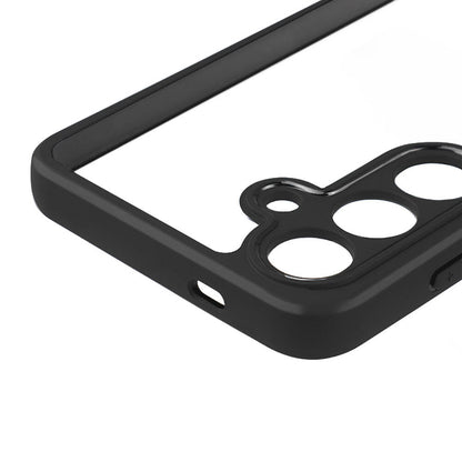 Galaxy S24 Plus Kılıf Kamera Korumalı Şeffaf Arka Yüzey Zore New Roll Kapak Siyah