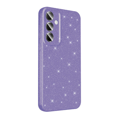 Galaxy S24 Plus Kılıf Kamera Korumalı Simli Lüks Zore Koton Kapak Lila