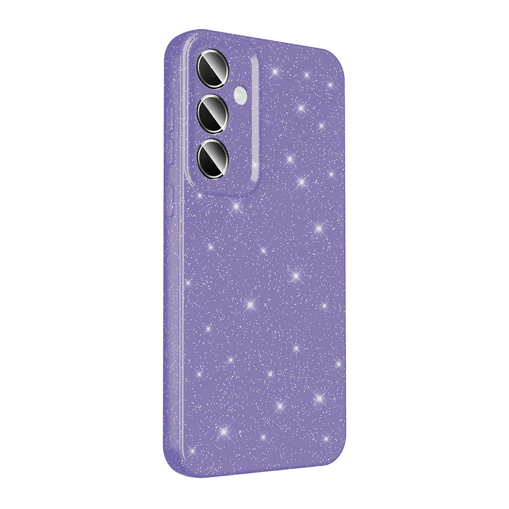 Galaxy S24 Plus Kılıf Kamera Korumalı Simli Lüks Zore Koton Kapak Pembe