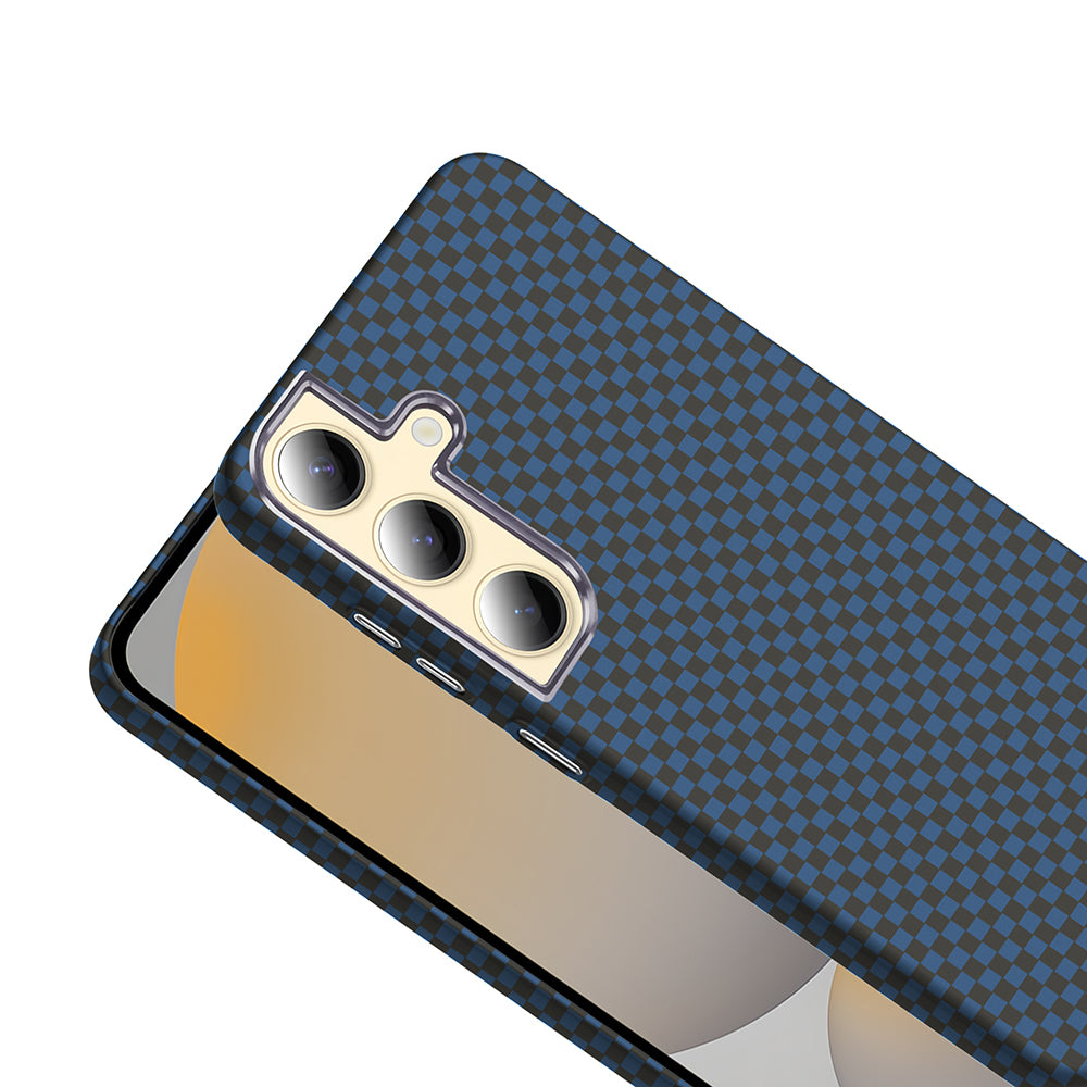 Galaxy S24 Plus Kılıf M-safe Şarj Özellikli Karbon Fiber Görünümlü Zore Gros Kapak Siyah