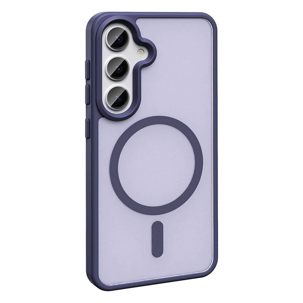 Galaxy S24 Plus Kılıf M-safe Şarj Özellikli Mat Arka Yüzey Zore Sio Kapak Siyah