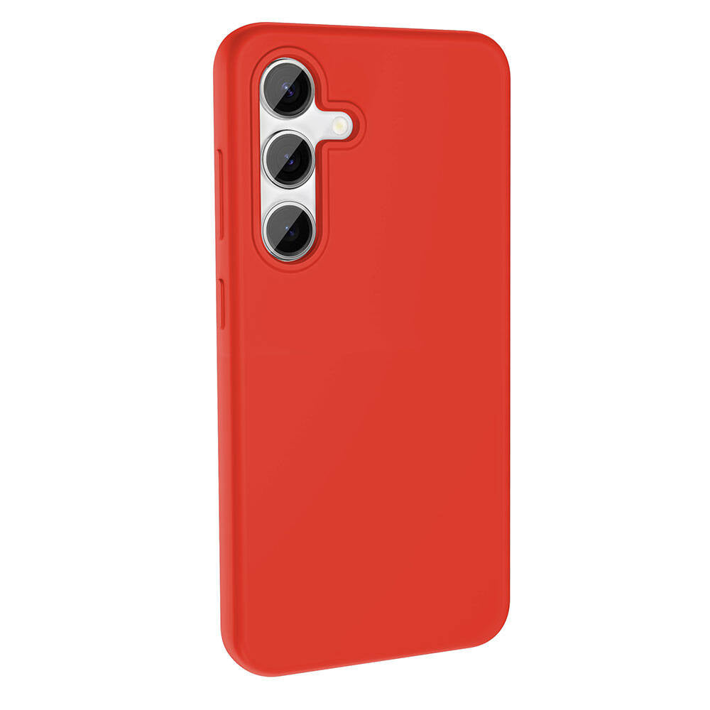 Galaxy S24 Plus Kılıf M-safe Şarj Özellikli Sıvı Teknolojili Silinebilir Sert Zore Kivi Kapak Koyu Gri