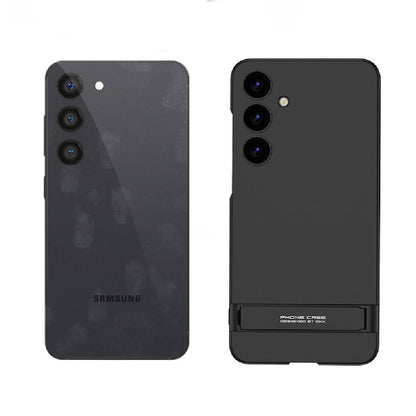 Galaxy S24 Plus Kılıf Zore Kamera Korumalı Dikey Standlı Ays Kapak Koyu Yeşil