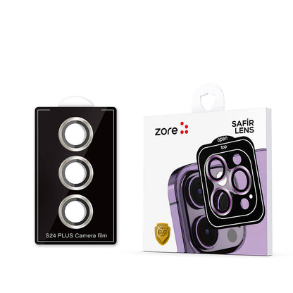 Galaxy S24 Plus Zore Kamera Lens Koruyucu Cam Filmi Titanyum
