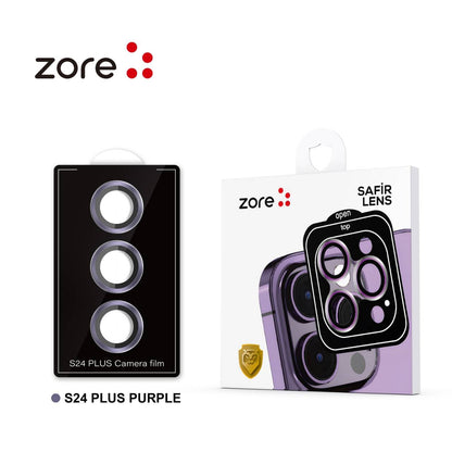 Galaxy S24 Plus Zore Kamera Lens Koruyucu Cam Filmi Gümüş