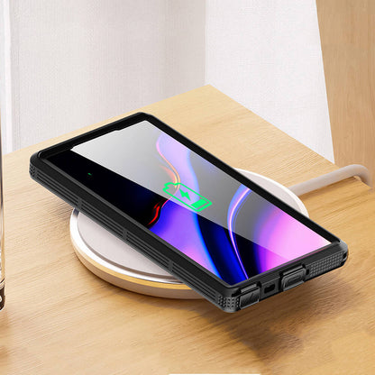 Galaxy S24 Ultra Kılıf M-safe Şarj Özellikli 1-1 Su Geçirmez Kılıf Siyah