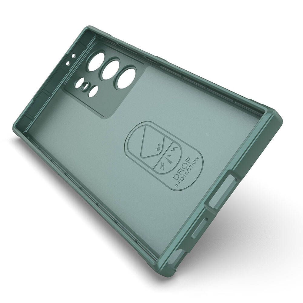 Galaxy S24 Ultra Kılıf Esnek TPU Oyuklu Arka Yüzey Tasarımlı Zore Etnik Silikon Kapak Lacivert