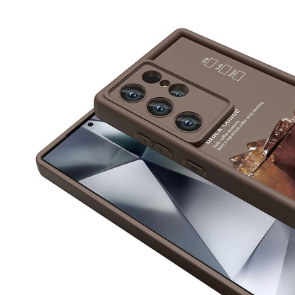 Galaxy S24 Ultra Kılıf Kamera Korumalı Baskılı Arka Yüzey Zore Klas Kapak Siyah