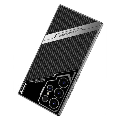 Galaxy S24 Ultra Kılıf Kamera Korumalı Karbon Tasarım Zore Yeni Seri Procase Kapak Siyah Karbon