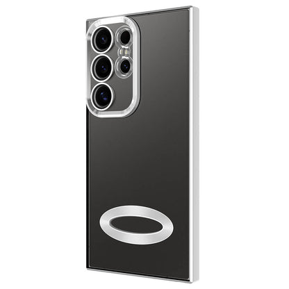 Galaxy S24 Ultra Kılıf Kamera Korumalı Logo Gösteren Zore Omega Kapak Sierra Mavi