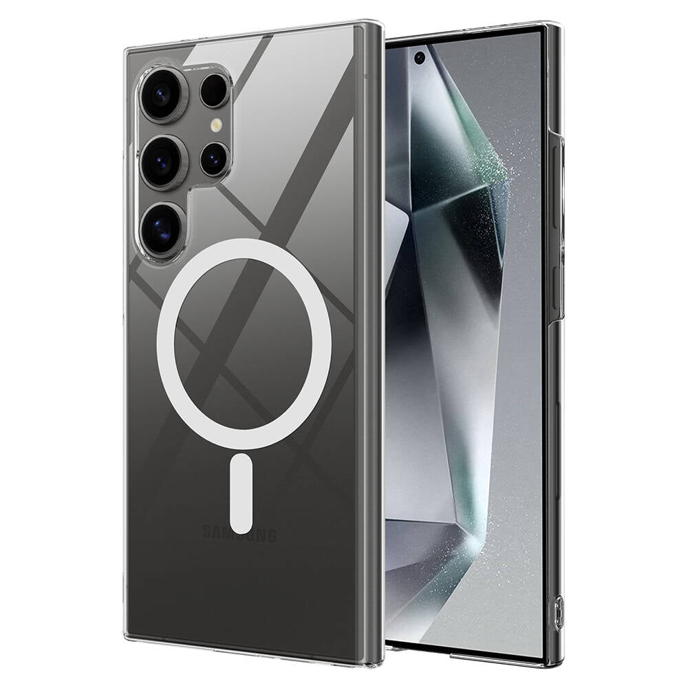 Galaxy S24 Ultra Kılıf Kamera Korumalı M-safe Sert PC Zore Porto Kapak Renksiz