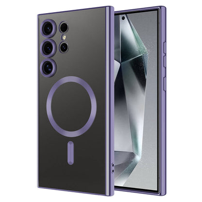 Galaxy S24 Ultra Kılıf Kamera Korumalı M-safe Wireless Şarj Özellikli Zore Demre Kapak Siyah