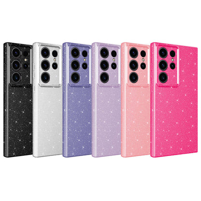 Galaxy S24 Ultra Kılıf Kamera Korumalı Simli Lüks Zore Koton Kapak Siyah