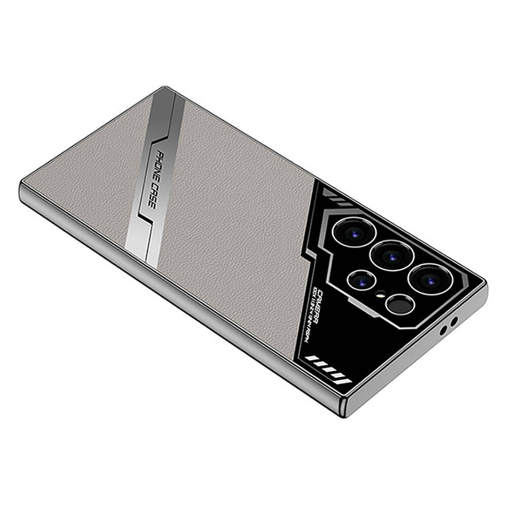 Galaxy S24 Ultra Kılıf Kamera Korumalı Suni Deri Tasarım Zore Yeni Seri Procase Kapak Siyah