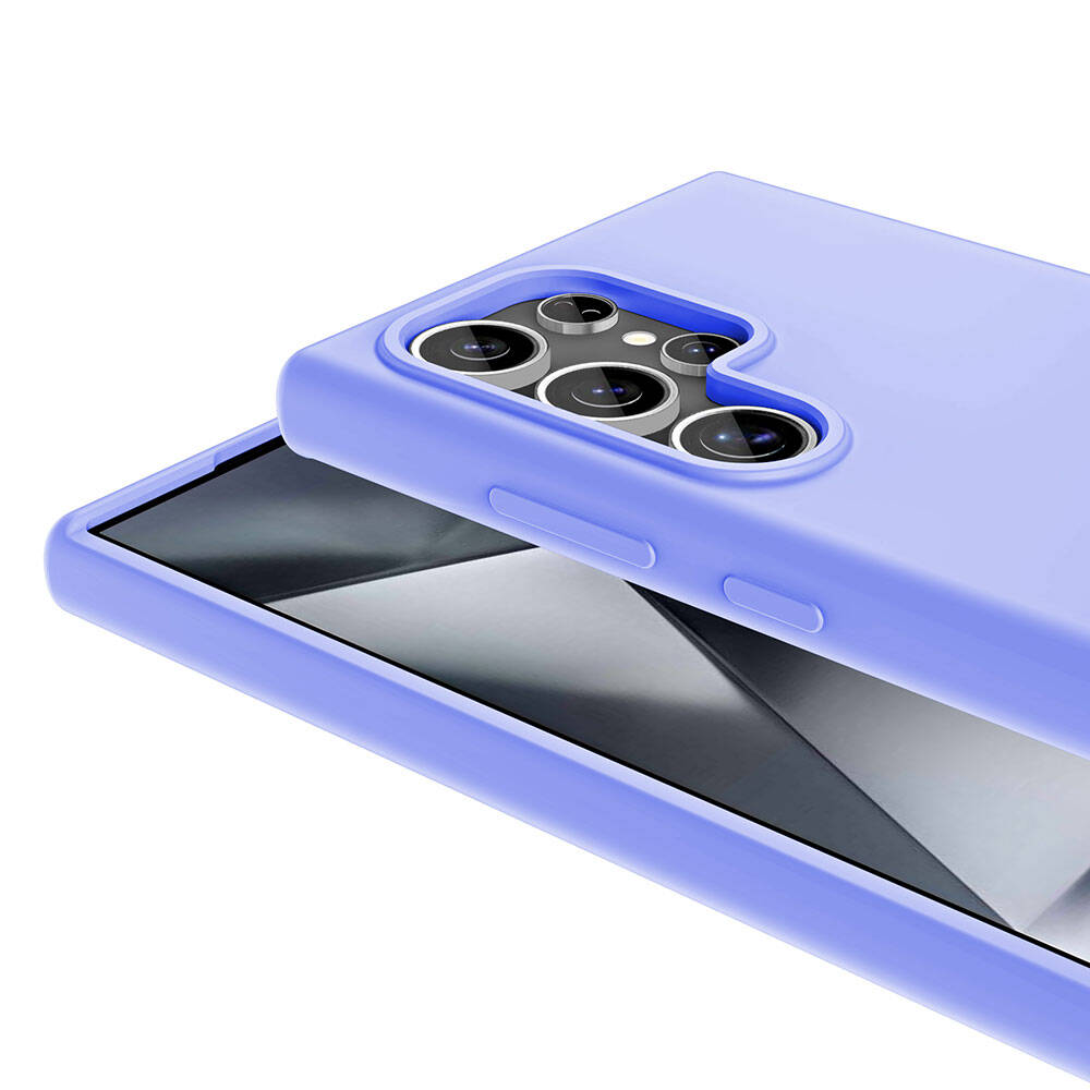 Galaxy S24 Ultra Kılıf M-safe Şarj Özellikli Sıvı Teknolojili Silinebilir Sert Zore Kivi Kapak Kırmızı