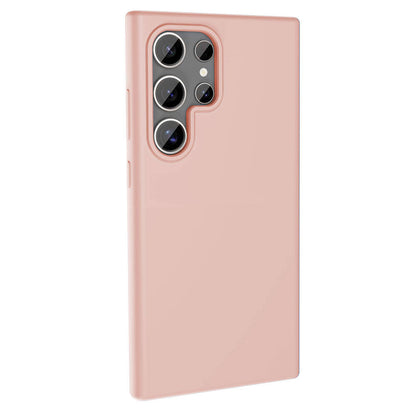 Galaxy S24 Ultra Kılıf M-safe Şarj Özellikli Sıvı Teknolojili Silinebilir Sert Zore Kivi Kapak Siyah