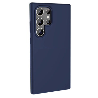 Galaxy S24 Ultra Kılıf M-safe Şarj Özellikli Sıvı Teknolojili Silinebilir Sert Zore Kivi Kapak Pembe