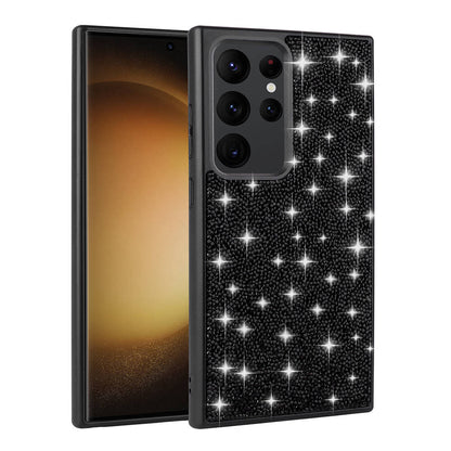 Galaxy S24 Ultra Kılıf Parlak Taşlı Tasarım Zore Pırlanta Kapak Gri