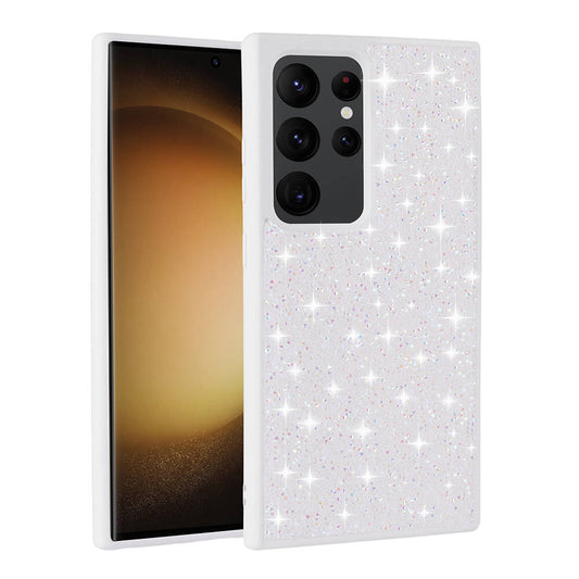 Galaxy S24 Ultra Kılıf Parlak Taşlı Tasarım Zore Pırlanta Kapak Gri