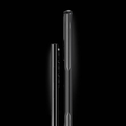 Galaxy S24 Ultra Kılıf Şeffaf Sert PC Arka Yüzey Tasarımlı Zore Edo Kapak Gri