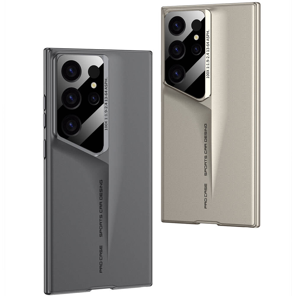 Galaxy S24 Ultra Kılıf Ultra İnce Kamera Korumalı Sert Rubber Zore Procase Kapak Gold